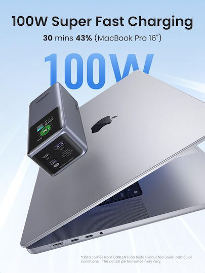 Ugreen PB721 Power Bank 20000mAh 130W with USB-A Port and 2 USB-C Ports Quick Charge 3.0 Multicolour view 6