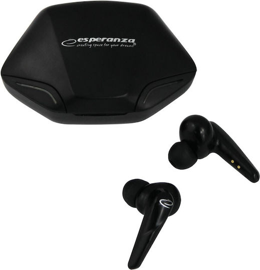 Esperanza EH231K In-ear Bluetooth Handsfree Earphones with Charging Case Black view 5