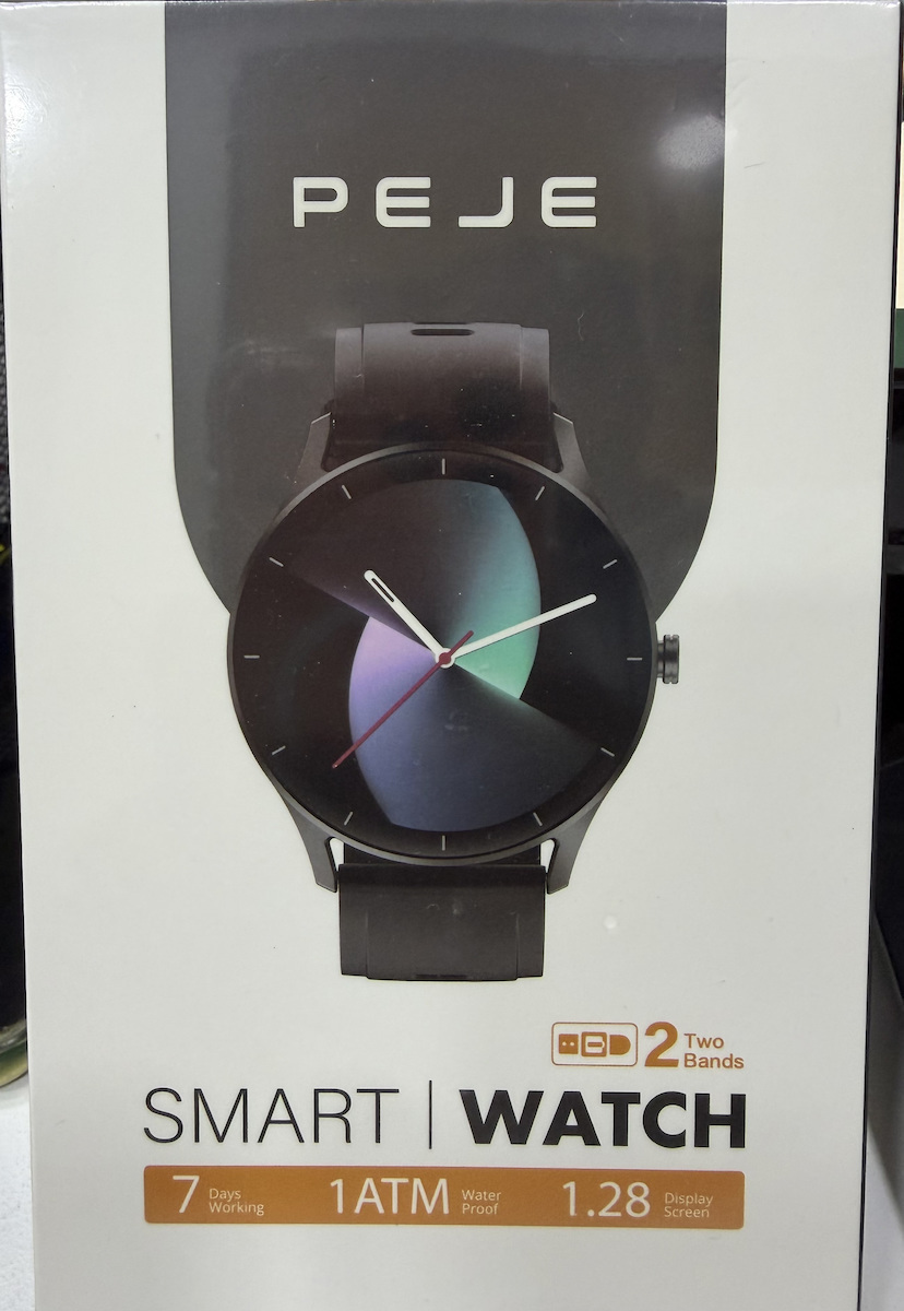 PEJE ZW02 Pro Smartwatch with Heart Rate Monitor Black
