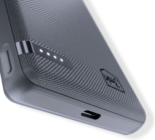 3MK Pocket Power Bank 5000mAh 12W with USB-C Port Gray vue 8