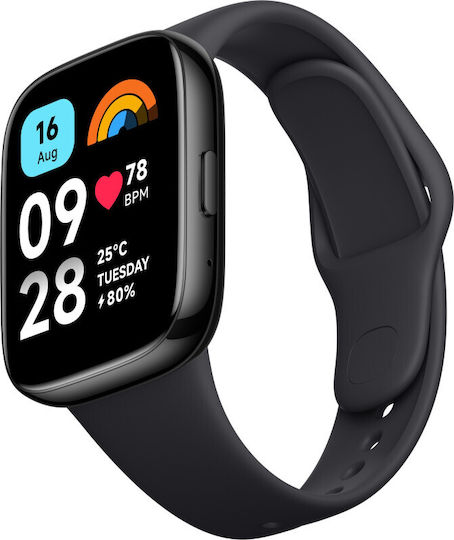Xiaomi Redmi Watch 3 Active Waterproof with Heart Rate Monitor (Black) view 2