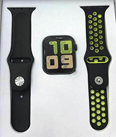 T55 Smartwatch with Heart Rate Monitor (Black / Green) view 2