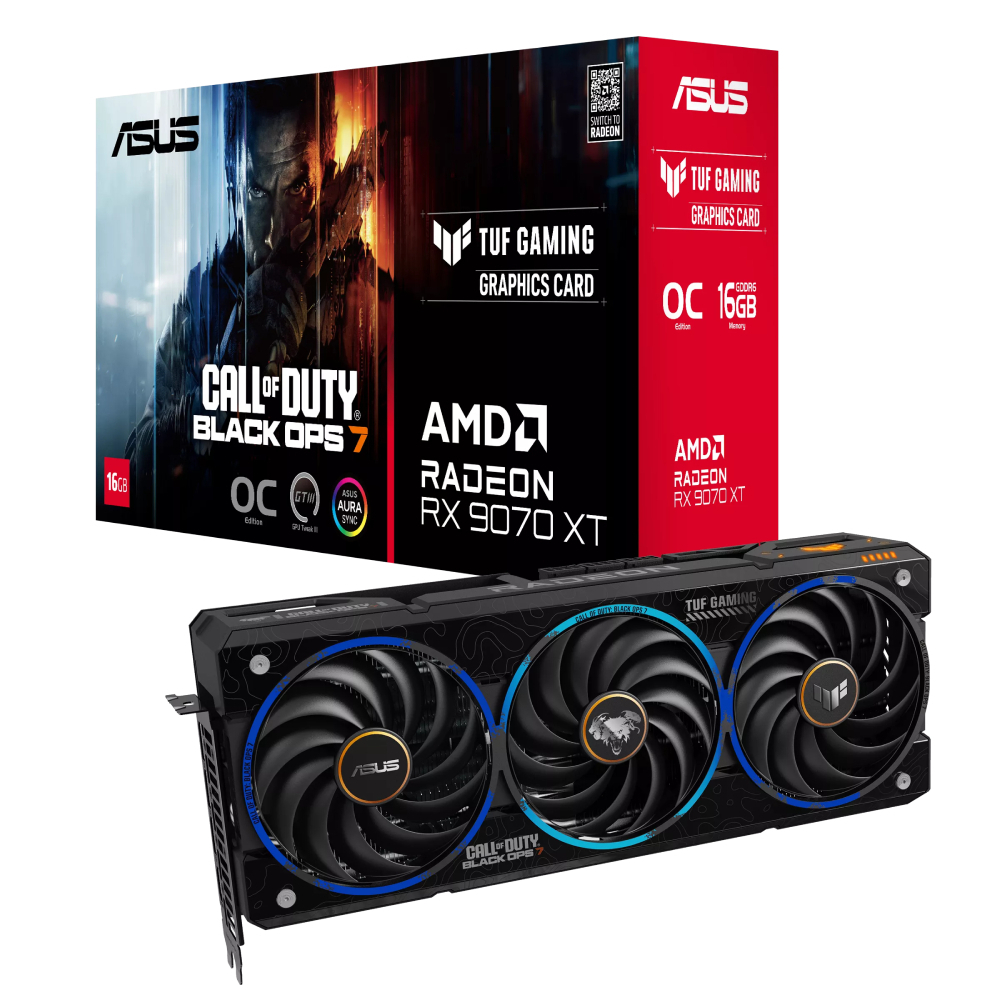 Asus Radeon RX 9070 XT 16GB GDDR6 COD BO7 Special Edition Graphics Card 90YV0L76-M0NM00