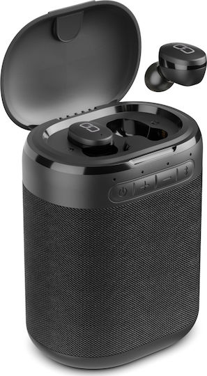 Ledwood Versa In-ear Bluetooth Handsfree Earphones with Charging Case Black view 1