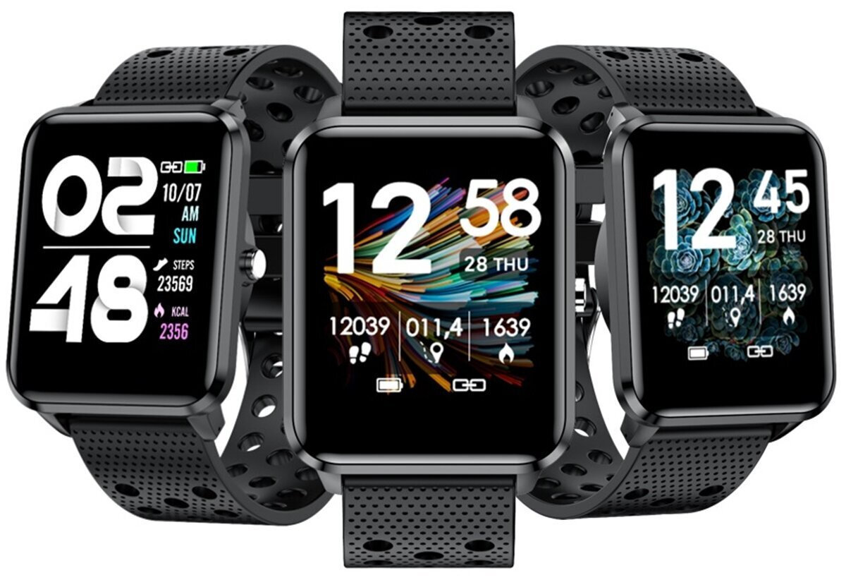 Bemi KIX-M Smartwatch with Heart Rate Monitor Black view 4