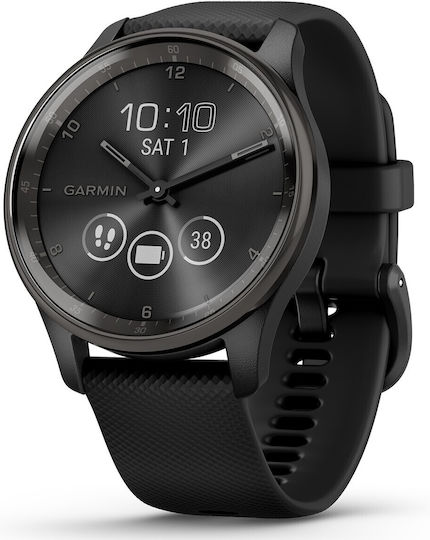 Garmin vívomove Trend Stainless Steel 40mm Waterproof Smartwatch with Heart Rate Monitor (Black) view 4