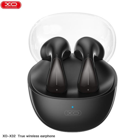 XO X32 Space Bus Earbud Bluetooth Handsfree Earphones with Charging Case Black view 1