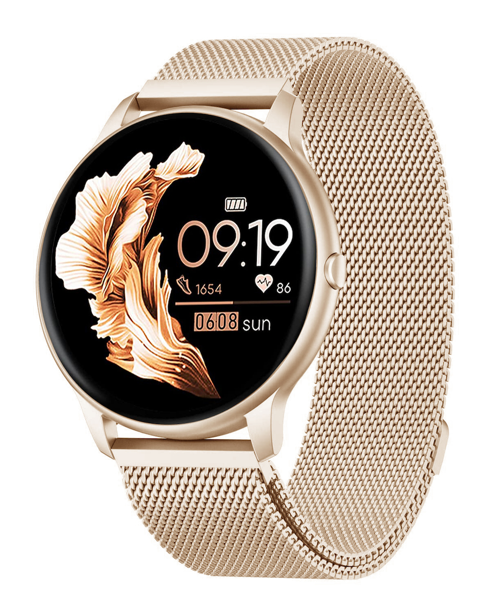 FiT ConnectForce Smartwatch with Heart Rate Monitor (Gold) view 4