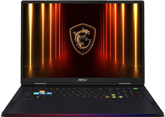 MSI Raider 18 HX AI A2XWIG-210GR 18" 120Hz (Ultra 9-285HX/64GB/4TB SSD/GeForce RTX 5080/W11 Pro) Core Black (US Keyboard)