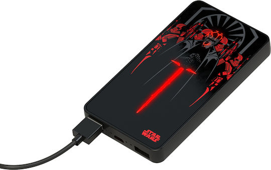 Tribe Power Bank 6000mAh with 2 USB-A Ports Kylo Ren Lumina view 5