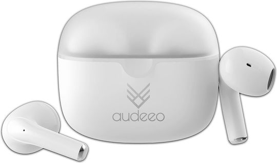Audeeo Orbiter In-ear Bluetooth Handsfree Earphone with Sweat Resistance and Charging Case White vue 5