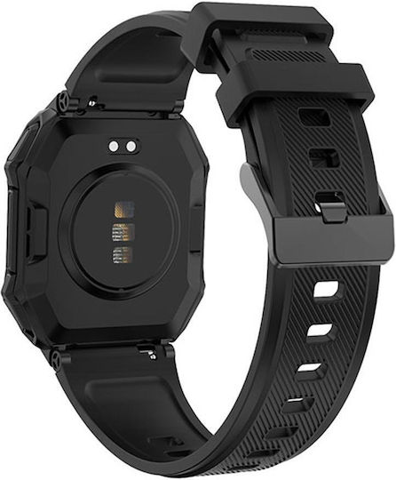 NO.1 Dt108 Smartwatch with Heart Rate Monitor (Black) vue 4