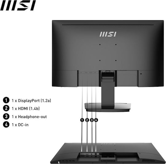 MSI Pro MP243X IPS Monitor 23.8" FHD 1920x1080 with Response Time 4ms GTG view 5