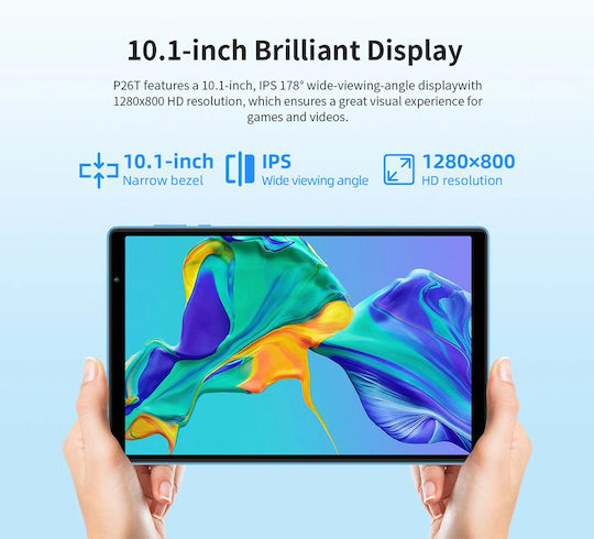 Teclast P26T 10.1" Tablet (4GB/64GB) Blue view 4