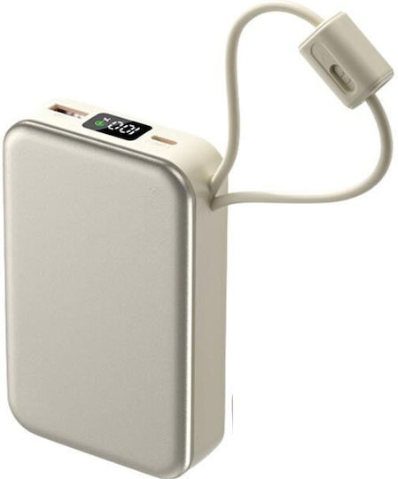 AT0639 Power Bank 20000mAh 22.5W Quick Charge 3.0 Beige