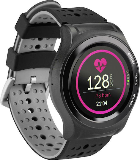 Acme SW301 Smartwatch with Heart Rate Monitor (Black)