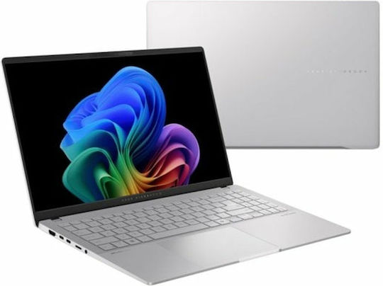 Asus Vivobook S5507QA-MA001W 15.6" OLED (Snapdragon-X Elite X1E-78-100/32GB/1TB SSD/W11 Home) Cool Silver (ES Keyboard) view 8