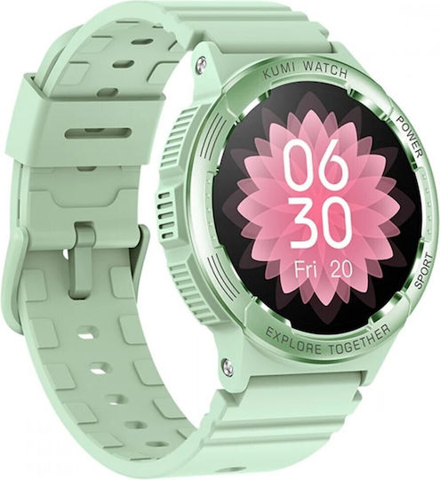 Kumi K6 Smartwatch with Heart Rate Monitor (Green) view 2