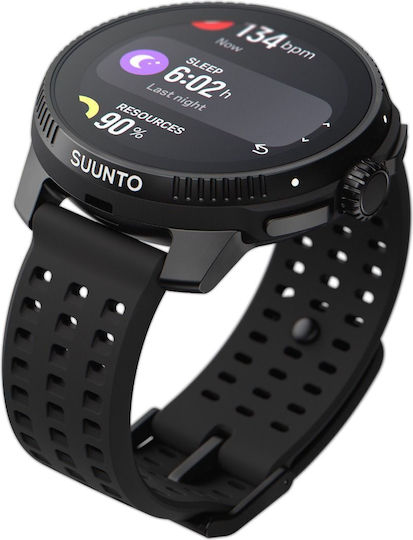 Suunto Race Stainless Steel 49mm Waterproof Smartwatch with Heart Rate Monitor (All Black) view 4