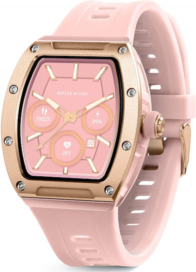 Reflex Smartwatch Pink Silicone Strap Ra52-2226 view 1