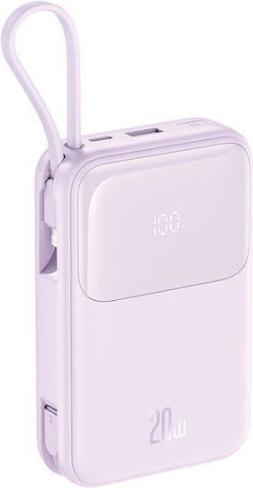 XO PR234 Power Bank 20000mAh with USB-A Port and USB-C Port Purple