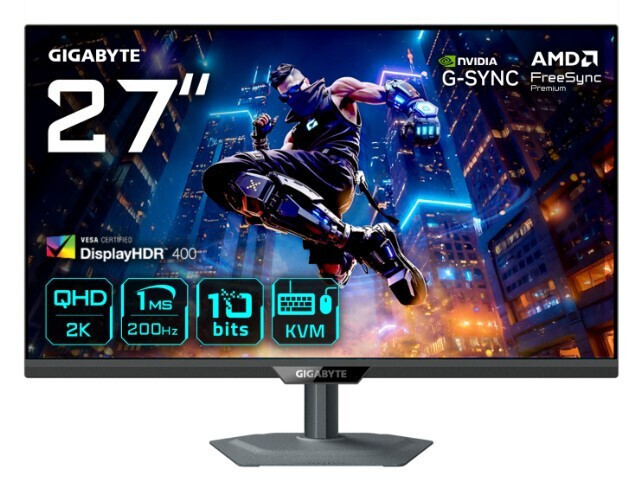 Gigabyte M27Q2 IPS HDR Monitor 27" QHD 2560x1440 200Hz with Response Time 1ms GTG view 1