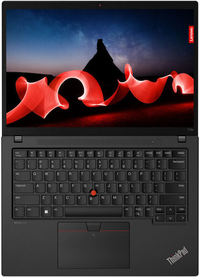 Lenovo ThinkPad T14s Gen 4 (Intel) 14" IPS FHD+ (i7-1355U/32GB/1TB SSD/W11 Pro) Deep Black (US Keyboard) vue 3