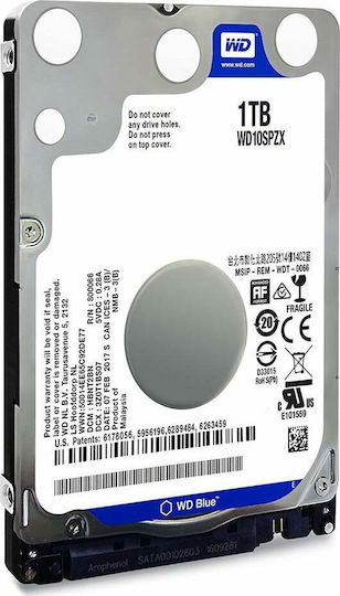 Western Digital Blue 1TB HDD Hard Drive 2.5" SATA III 5400rpm with 128MB Cache for Laptop / Desktop / PS4 WD10SPZX view 5