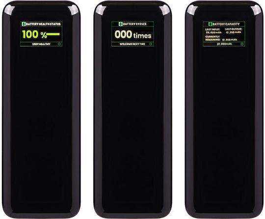 Blow Power Bank 27000mAh 140W with USB-A Port and 2 USB-C Ports Power Delivery Black view 3