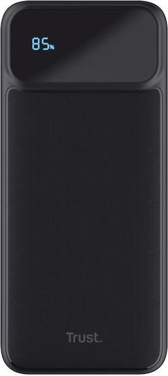 Trust Power Bank 10000mAh with 2 USB-A Ports and USB-C Port Black vue 5