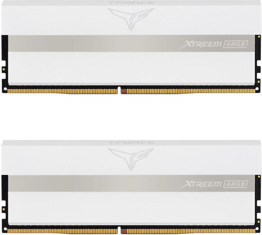TeamGroup T-Force Xtreem ARGB White 16GB DDR4 RAM with 2 Modules (2x8GB) and 3200 Speed for Desktop (TF13D416G3200HC16CDC01) view 4