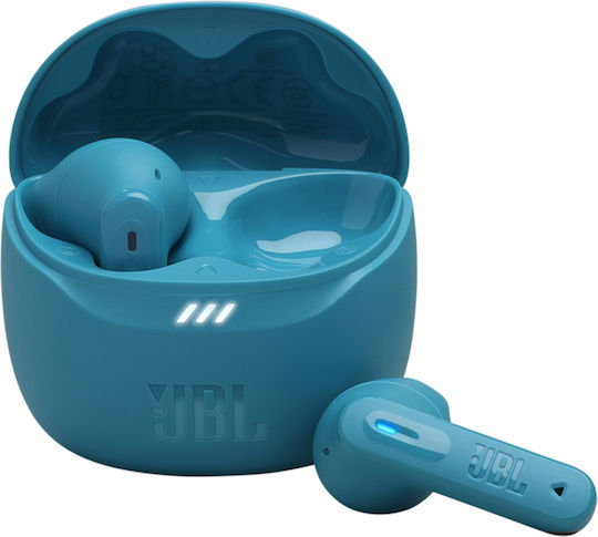 JBL Tune Flex 2 Earbud Bluetooth Handsfree Earphones with Sweat Resistance and Charging Case Turquoise