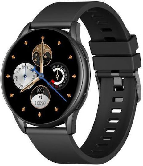 Obaku Strand Aluminium 40mm Waterproof Smartwatch with Heart Rate Monitor (Black) view 3