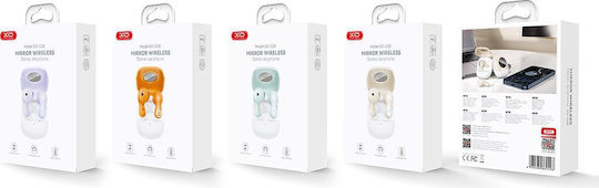 XO G28 Earbud Bluetooth Handsfree Earphones with Charging Case Beige view 3