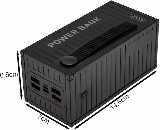 Andowl Q-CD6500 Power Bank 68000mAh 30W with 4 USB-A Ports Quick Charge 3.0 Black vista 2