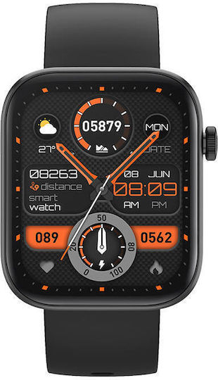 Colmi P71 45mm Smartwatch with Heart Rate Monitor (Black) view 2