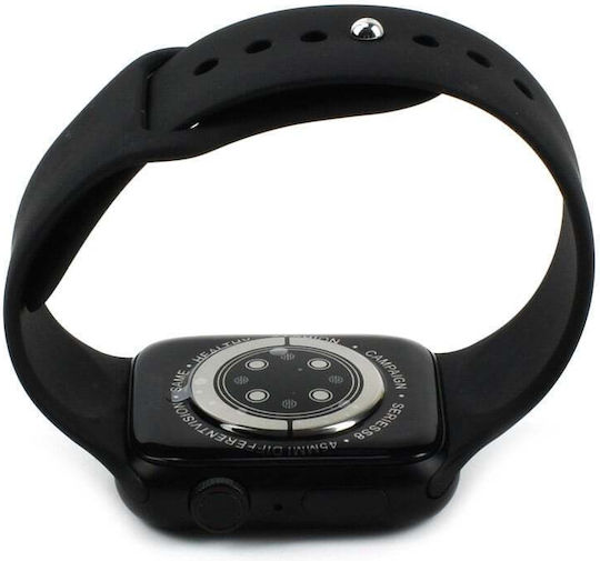 Andowl Watch8 44mm with Heart Rate Monitor (Black) view 5