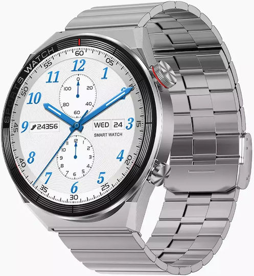 Watchmark Maverick Smartwatch with Heart Rate Monitor (Silver) view 5