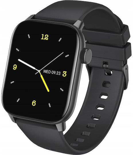 Oromed Oro Smart Fit 5 Stainless Steel Smartwatch with Heart Rate Monitor (Black) view 2