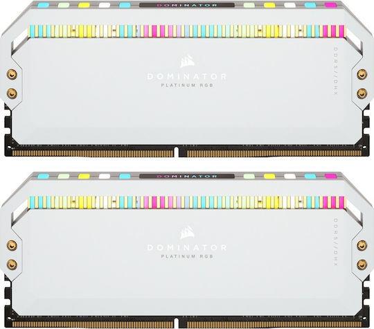 Corsair Dominator Platinum RGB DDR5 32GB RAM with 2x16GB Modules and Speed 5200 for Desktop CMT32GX5M2B5200C40W