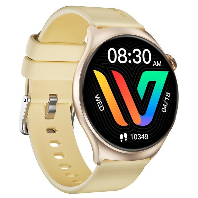 Weofly Curve 46mm Smartwatch with Heart Rate Monitor (Gold) view 4