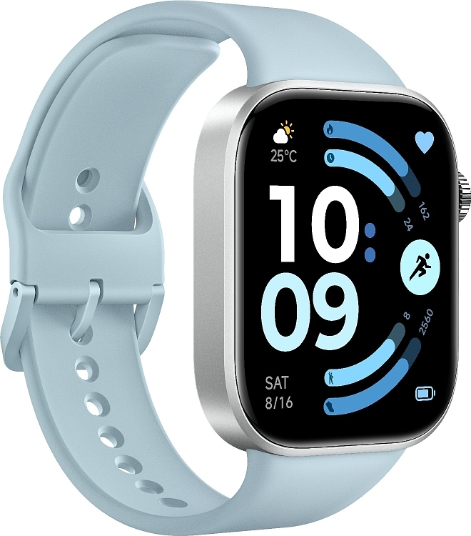 Xiaomi Redmi Watch 6 Aluminum 46mm with Heart Rate Monitor Glacier Blue view 3