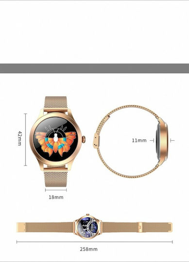 MaxCom FW42 40mm Smartwatch with Heart Rate Monitor (Gold) vue 8