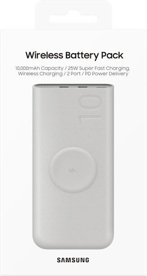 Samsung U2510 Power Bank 10000mAh 25W with 2 USB-C Ports Power Delivery Beige view 6