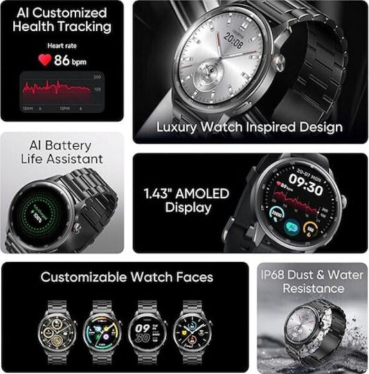 Realme Watch S2 46mm with Heart Rate Monitor (Metallic Grey) view 4