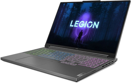 Lenovo Legion Slim 5 16IRH8 (82YA00AGGM) 16" IPS QHD+ 165Hz (i7-13700H/16GB/1TB SSD/GeForce RTX 4060/W11 Home) Storm Grey (GR Keyboard) view 3