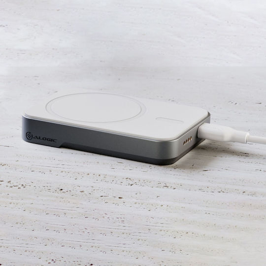 Alogic Matrix Universal MagSafe Power Bank 5000mAh with USB-C Port White view 3