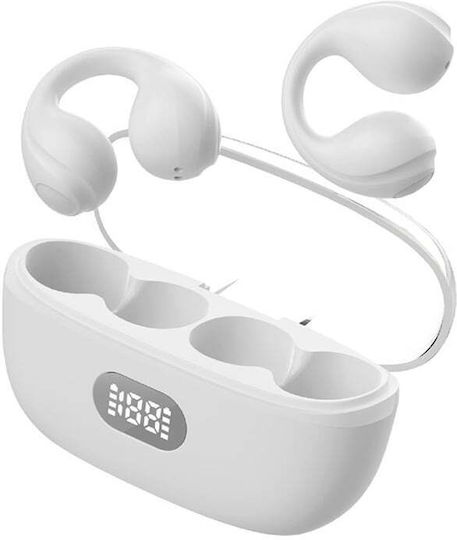 F50 Earbud Bluetooth Handsfree Earphones with Charging Case White