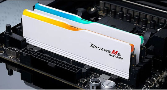 G.Skill Ripjaws M5 RGB DDR5 64GB Memory RAM with 2x32GB Modules and Speed 6000 for Desktop F5-6000J3238G32GX2-RM5NRW view 4