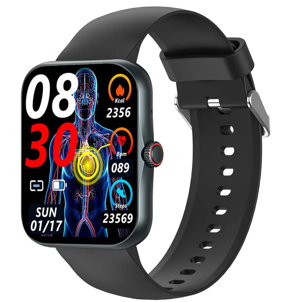 Sharp FiT Pro Aluminium Smartwatch with Heart Rate Monitor (Black) view 3